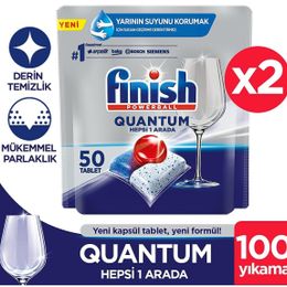 Finish Quantum 2x50 Kapsül Bulaşık Makinesi Tableti