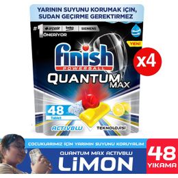 Finish Quantum Max Limon 4x48'li Bulaşık Makinesi Deterjanı