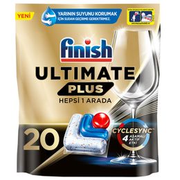 Finish Ultimate Plus Hepsi Bir Arada 20 Adet Bulaşık Makinesi Tableti