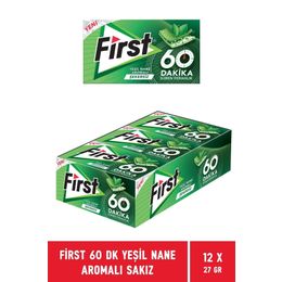 First 12x27 gr Sensations 60 Dakika Yeşil Nane Aromalı Sakız Fiyatları