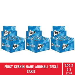 First 600 Adet 1,7 gr Keskin Nane Aromalı Tekli Sakız
