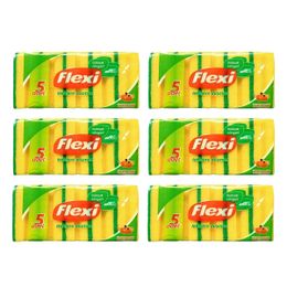 Flexi 6x5'li Oluklu Bulaşık Süngeri