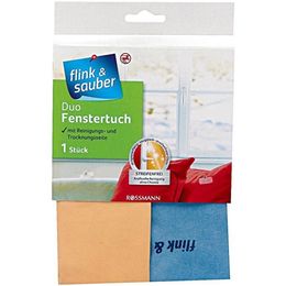 Flink & Sauber 35x40 cm 2 Yüzeyli Tekli Mikrofiber Cam Bezi