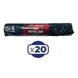 Flodex 75x90 cm 7'li 20 Adet Eko Battal Boy Çöp Torbası