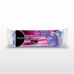 Flodex Lavanta Büyük Boy 65x70 cm 10'lu Paket Büzgülü Çöp Torbası