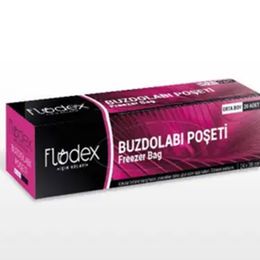 Flodex Orta Boy 24x38 cm Tekli 20'li Paket Buzdolabı Poşeti