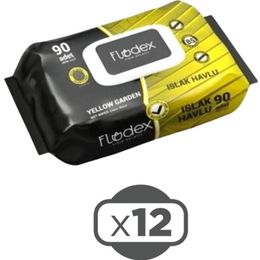 Flodex Yellow Garden 12x90'lı Islak Havlu