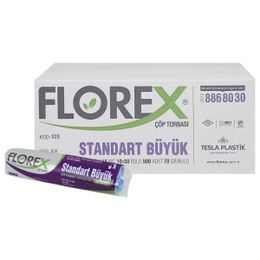 Florex 65 x 80 cm 50'li Rulo Standart Büyük Boy Çöp Torbası