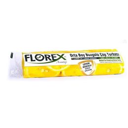 Florex Büzgülü Limon Kokulu 55x60 cm 10 Rulo Çöp Torbası