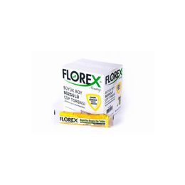 Florex Limon Kokulu Büzgülü Büyük Boy Çöp Torbası 250 Adet Sarı 65 x 70 cm