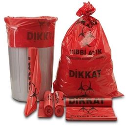 Florex Tıbbı Atık Baskılı Orta Boy 55X60 cm 20 Rulo Çöp Poşeti