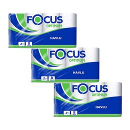 Focus Extra 8'li 3 Paket 24 Rulo Kağıt Havlu