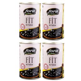 Fora Az Tuzlu Light Fit  4x720 gr Siyah Zeytin