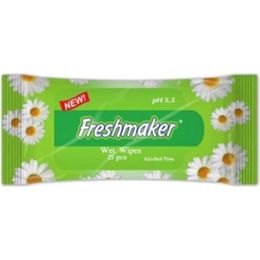 Freshmaker 15'li Çiçeksi Kokular Islak Cep Mendil