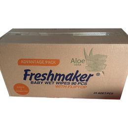 Freshmaker Çiçeksi Kokular 90 Adetlik 24 Paket Islak Mendil