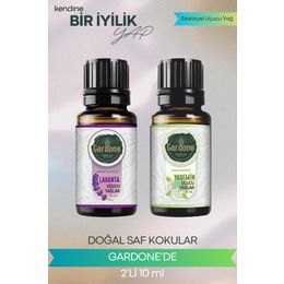 Gardone 10 ml Lavanta + 10 ml Yasemin Uçucu Yağ Buhurdanlık Yağı Doğal Uçucu Yağlar Oda Kokusu