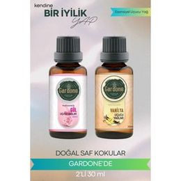 Gardone 2x30 ml Aromaterapi Gül + Vanilya Uçucu Buhurdanlık Yağı Oda Kokusu