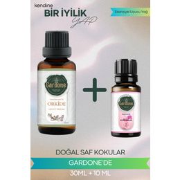 Gardone 30 ml Orkide + 10 ml Gül Set Yağ Buhurdanlık Yağı Doğal Oda Kokusu