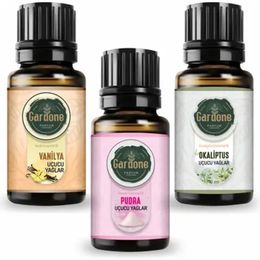 Gardone 3x10 ml Vanilya Okaliptus Pudra Buhurdanlık Esansı Oda Kokusu