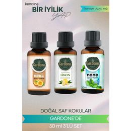Gardone 3x30 ml Portakal + Limon + Nane Oda Kokusu Aroma Terapi Buhurdanlık/difüzör Yağı