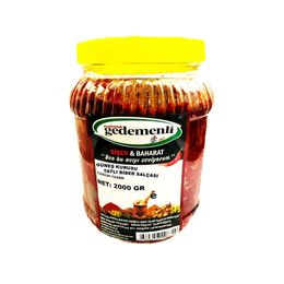 Gedemenli 2 kg Güneş Kurusu Ev Tipi Tatlı Biber Salçası