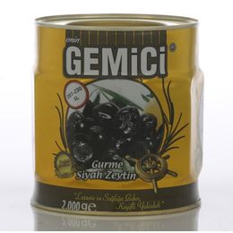 Gemici Zeytinleri 2 x 2 kg Gurme Siyah Zeytin