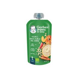Gerber 110 gr Organik Yulaflı Elma Havuç ve Balkabaklı Püre
