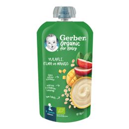 Gerber 110 gr Organik Yulaflı Elma ve Mango Püresi