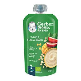 Gerber 110 gr Organik Yulaflı Elma ve Mango Püresi