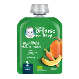 Gerber 90 gr Organic Muz Bal Kabağı Püre