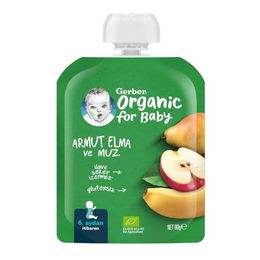 Gerber 90 gr Organik Armut Elma ve Muz Püresi