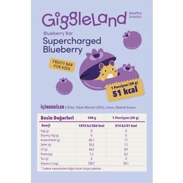 GiggleLand 7x20 gr Yaban Mersinli Meyve Barı