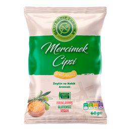 Glutensiz Fabrika 60 gr Zeytin Kekik Aromalı Mercimek Cipsi