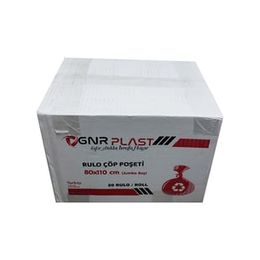 Gnr Endüstriyel 2 Kat Siyah 400 gr 80x110 cm 10x20 Rulo Jumbo Çöp Poşeti