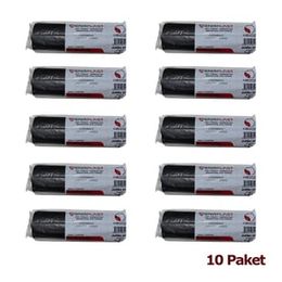 Gnr Endüstriyel 2 Kat Siyah 500 gr 80x110 cm 10x10 Rulo Jumbo Çöp Poşeti