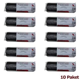 Gnr Endüstriyel 2 Kat Siyah 500 gr 80x110 cm 10x10 Rulo Jumbo Çöp Poşeti