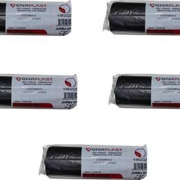 GNR Endüstriyel 2 Kat Siyah 500 gr 80x110 cm 10x5 Rulo Jumbo Çöp Torbası Poşeti