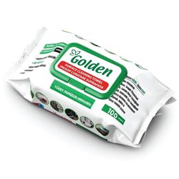 Golden 100 Yaprak Easy Clean Beyaz Sabun Katkılı Yüzey Temizlik Havlusu