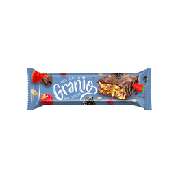 Granio 40 gr Sütlü Çikolata Kaplamalı Kırmızı Meyveli Tahıllı Bar