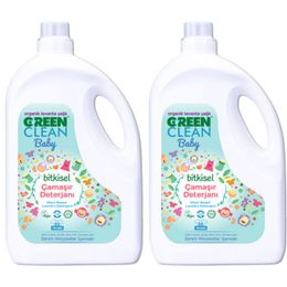 Green Clean 2x2750 ml Organik Lavanta Yağlı Bitkisel Çamaşır Deterjanı