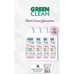 Green Clean 4x1 lt Bitkisel Çamaşır Yumuşatıcı