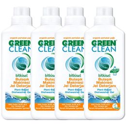 Green Clean 4x1 lt Organik Portakal Yağlı Bulaşık Makinesi Jel Deterjanı