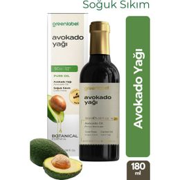 Green Label 180 ml Soğuk Sıkım Sabit Avokado Yağı