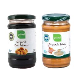 Grünn Organik 300 gr Tahin + 380 gr Dut Pekmezi
