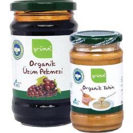Grünn Organik Üzüm Pekmezi 850 gr +Tahin 300 gr