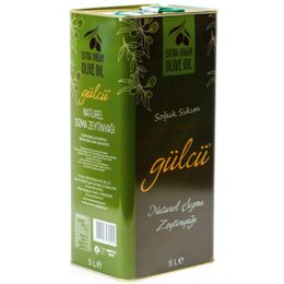 Gülcü Teneke 5 lt Erken Hasat Soğuk Sıkım Natural Sızma Zeytinyağı