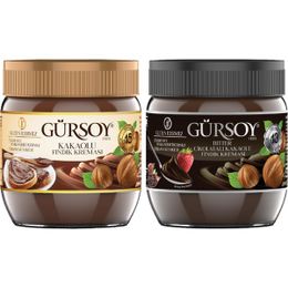 Gürsoy Kakaolu Fındık Kreması 400 gr + Gürsoy 400 gr Bitter Çikolatalı Kakaolu Fındık Kreması