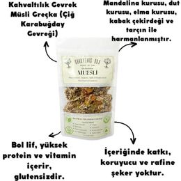 Guruyemiş Box Müsli 240 gr Karabuğday Kuru Meyveli Kabak Çekirdekli Mandalina Dut Elma Kahvaltılık Gevrek Greçka
