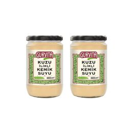 Gurvita 2 x 660 ml Jöle Kıvamında Kuzu İlikli Kemik Suyu