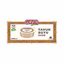 Gurvita 4x50 ml Dondurulmuş Sade Tavuk Suyu